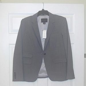 Gray Striped Blazer- Banana Republic Size 14p